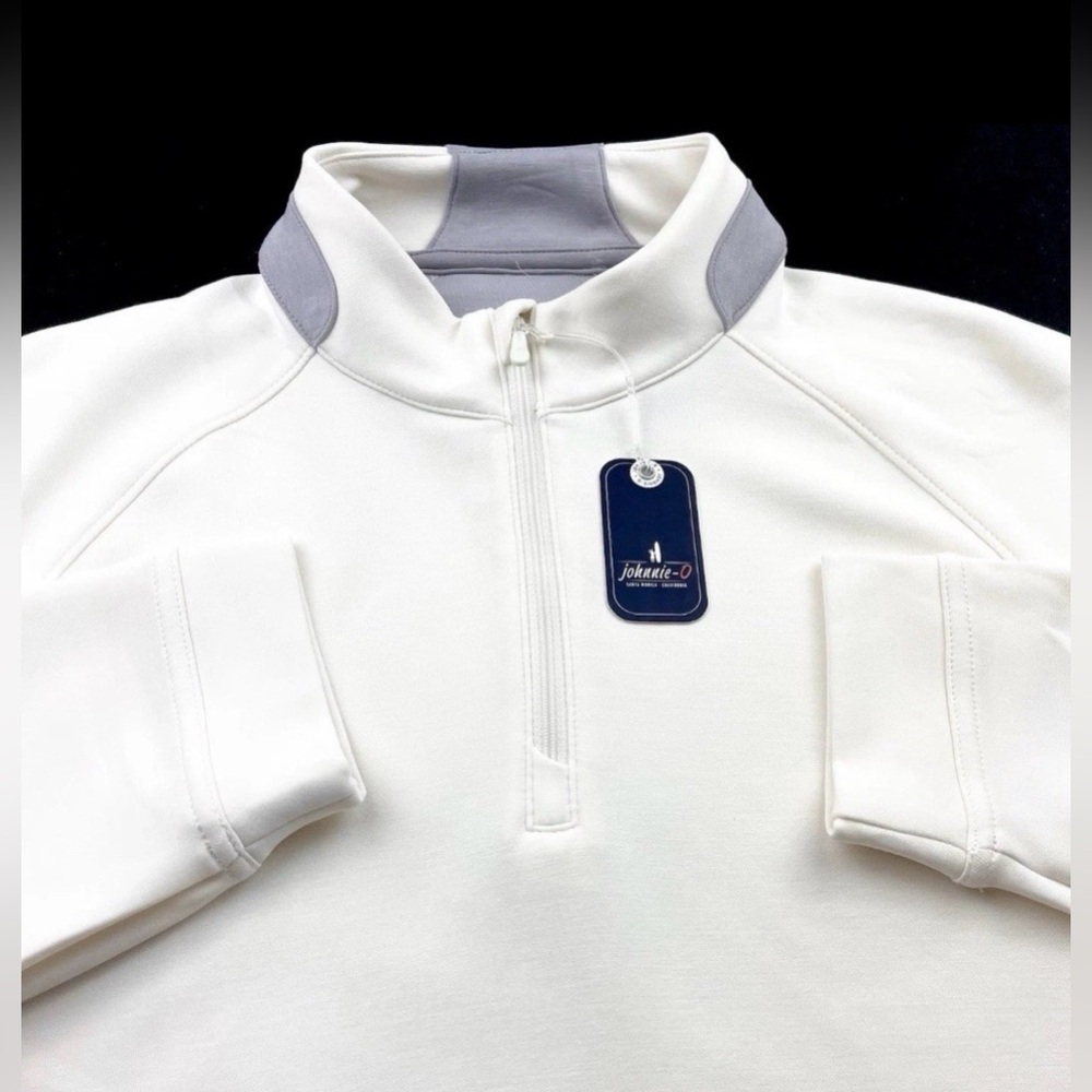 Johnnie-O Men's White Griggs Quarter-Zip Size XL NWT